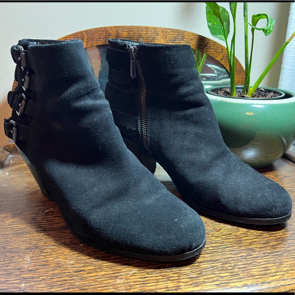 Black Suede Booties